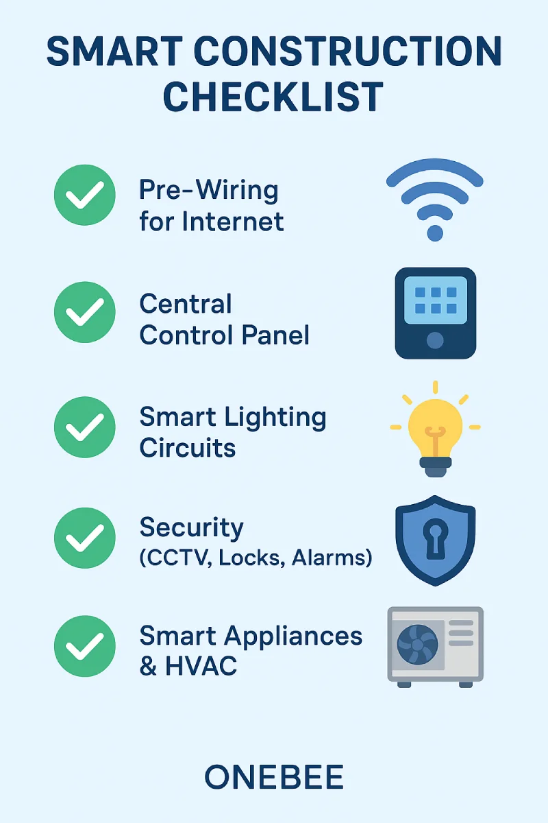 Smart Construction checklist for homeowners in Tamil Nadu - automation and security guide